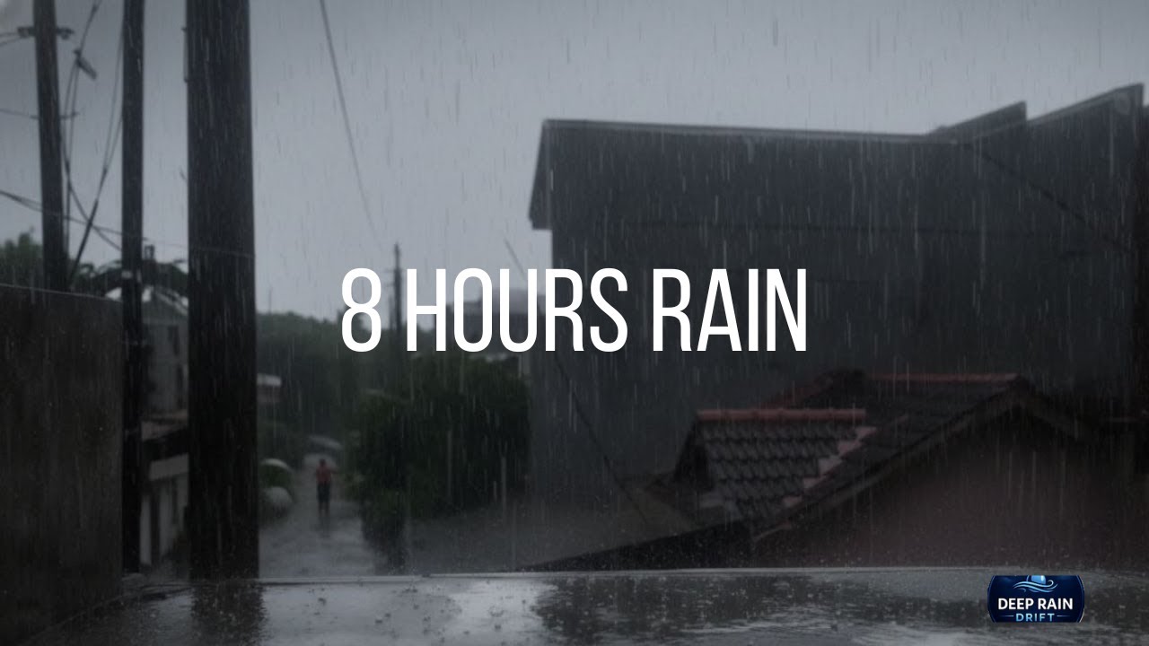 8 Hours of Gentle Rain for Deep Sleep | Rain at Home