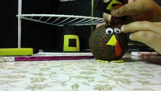 THANKSGIVING:adorno bonito pavito RECICLADO