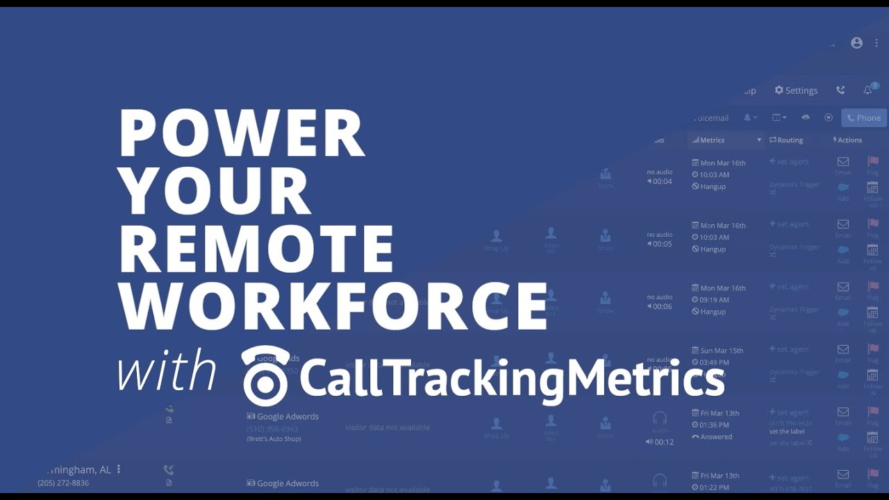 Transitioning to Work from Home and Managing a Remote Workforce with CallTrackingMetrics