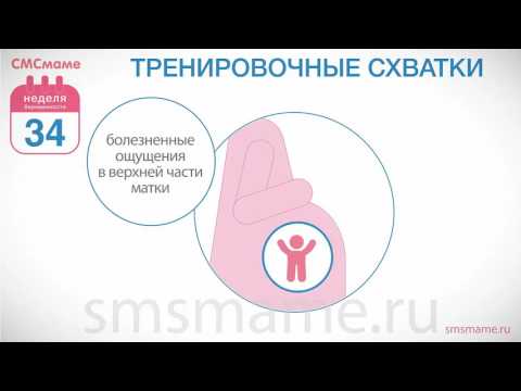 34 неделя беременности - тренировочные схватки, схватки по Брэкстону Хиксу