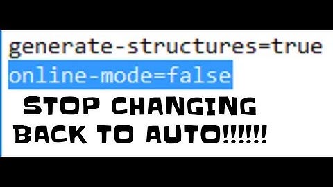The only way to stop online mode from changing back to true for minecraft servers