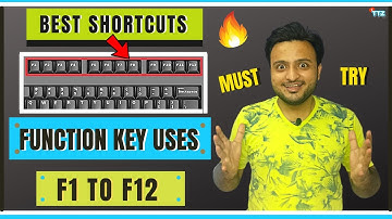 Best Use Of Function Keys On The Keyboard | F1 To F12 ⚡ Time Saving Shortcuts 👍🔥