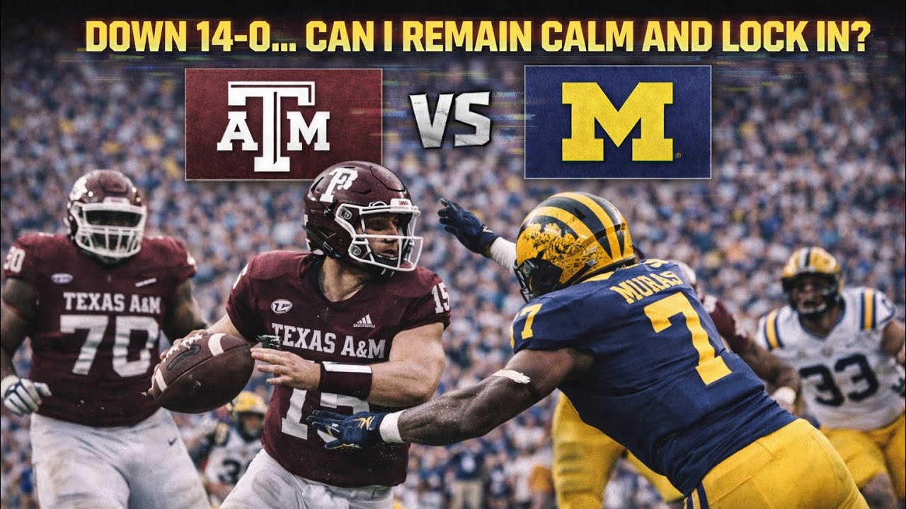 Проигрывая Мичигану со счетом 14-0… Смогу ли я собраться с силами или для Техасского университета...