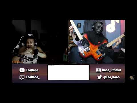 The Doo plays the trooper by Iron Maiden on two guitars