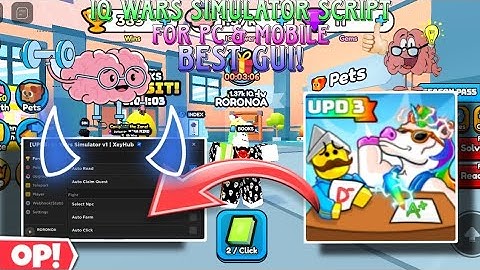 Iq Wars Simulator Latest Best Gui! Auto Iq More Faster Auto Farm,Trophy,Auto Click For Pc & Mobile
