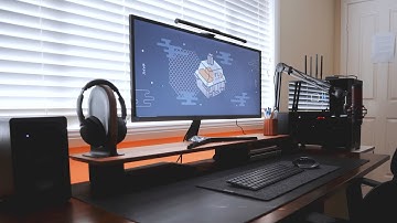 2021 Productivity Desk Setup | A Minimal & Aesthetic Workspace