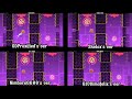 4 Versions Of Theory Of Everything Full Version Comparison Geometry Dash 2 2