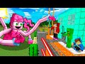 Mommy Longlegs vs. Security House Battle - Minecraft gameplay (thanks to Maizen JJ and Mikey)