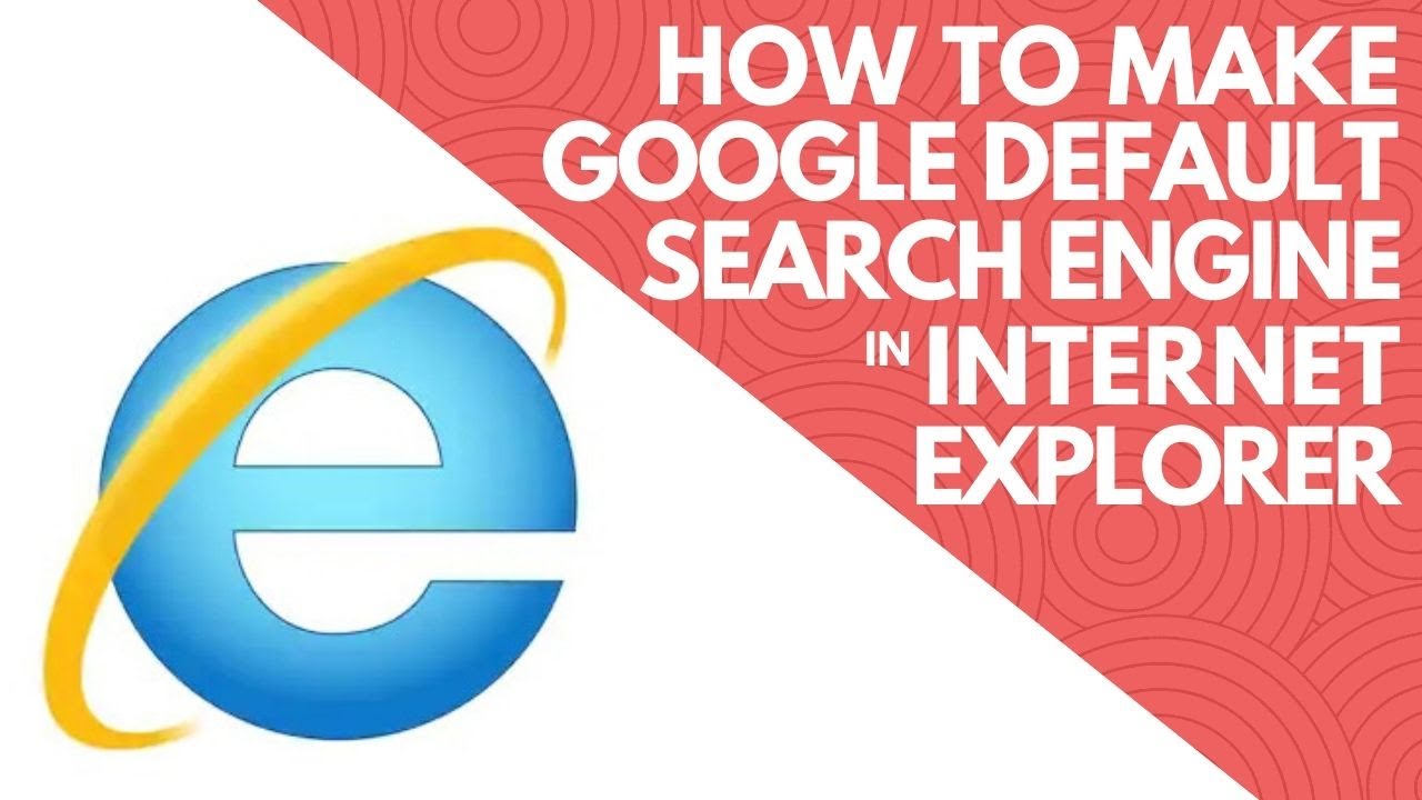 how to make google default search engine on windows