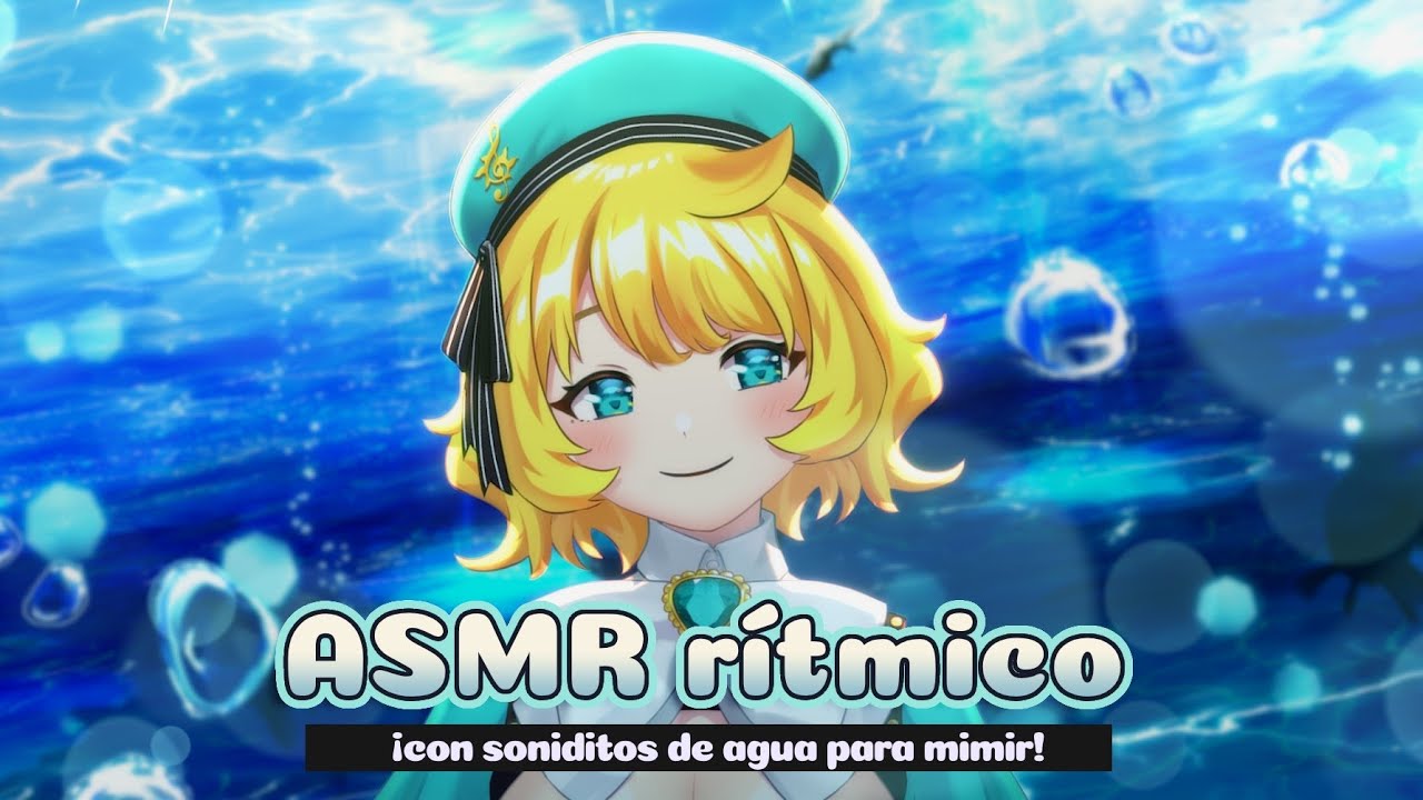 【ASMR rítmico】 Relájate con frescos soniditos de agua 🧊💦 【Sunny Suuris】