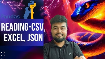#119 Python Tutorial for Beginners | Reading/Writing Data (CSV, Excel, JSON) | Hindi