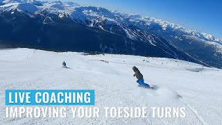 Live Coaching: Improving Your Toeside Turns