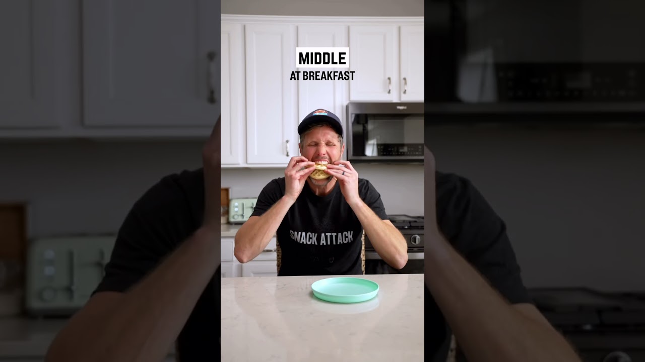 Your kids at breakfast 🧇 Oldest, Middle, Youngest