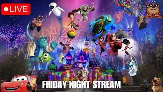 Live: Friday Pixar Fest Stream at Disneyland! Together Forever Fireworks, World of Color and Rides