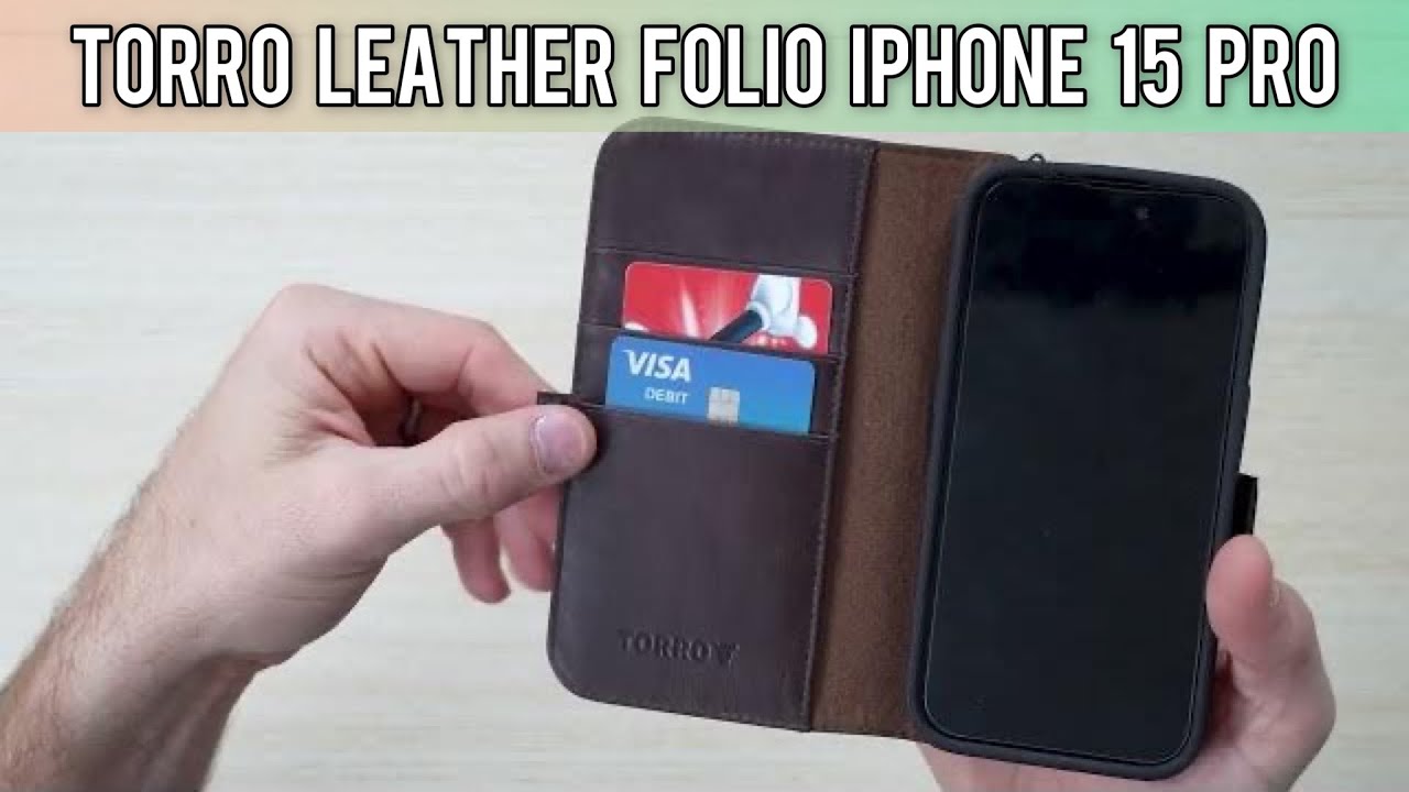 iPhone 15 Pro Leather Wallet Case (with Stand Function) - TORRO