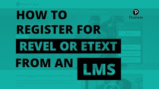 How to register for Revel or eText from an LMS