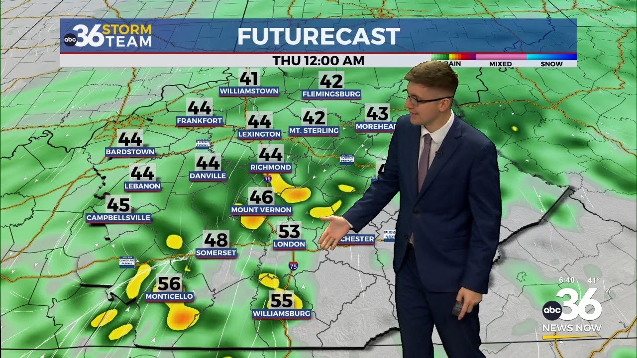 Rain showers Wednesday night ahead of a very cold pattern for the ...