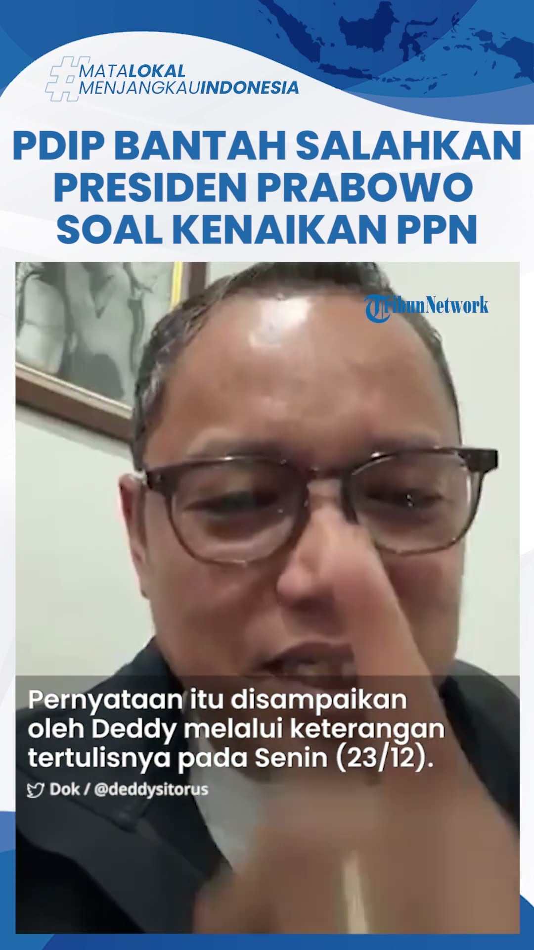 Bantah Salahkan Prabowo soal Kenaikan PPN 12 Persen, PDIP: Kami Cuma Minta Dikaji Ulang Saja