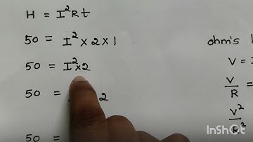 50 joule  of heat is produced each second ina 2ohm resistance.Find the p.d across the resistor