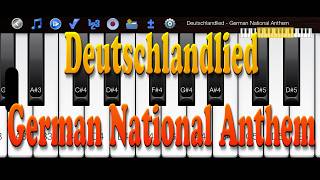Deutschlandlied - German National Anthem - How to play Piano Melody screenshot 2