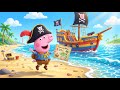 Peppa Pig Pirate Ship Adventure Treasure Hunt Story