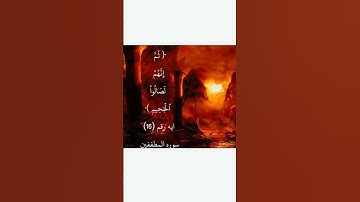 ايه رقم ١٦ من سورة المطففين.. بصوت الشيخ ابوبكر الشطرى