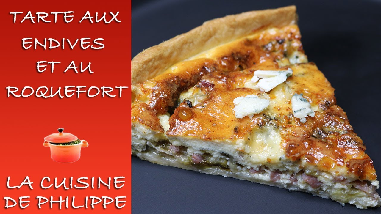 Tarte aux endives et au roquefort