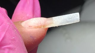 Como fazer alongamento na tips em unha concova , que nasce para baixo screenshot 1