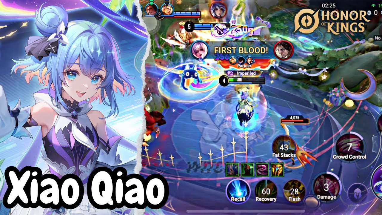 Игровой процесс за Сяо Цяо с безупречным скином | Honor of Kings