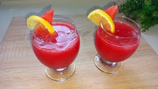 Soft juice with red watermelon 🍉 and lemon🍋, in 3 minutes screenshot 2