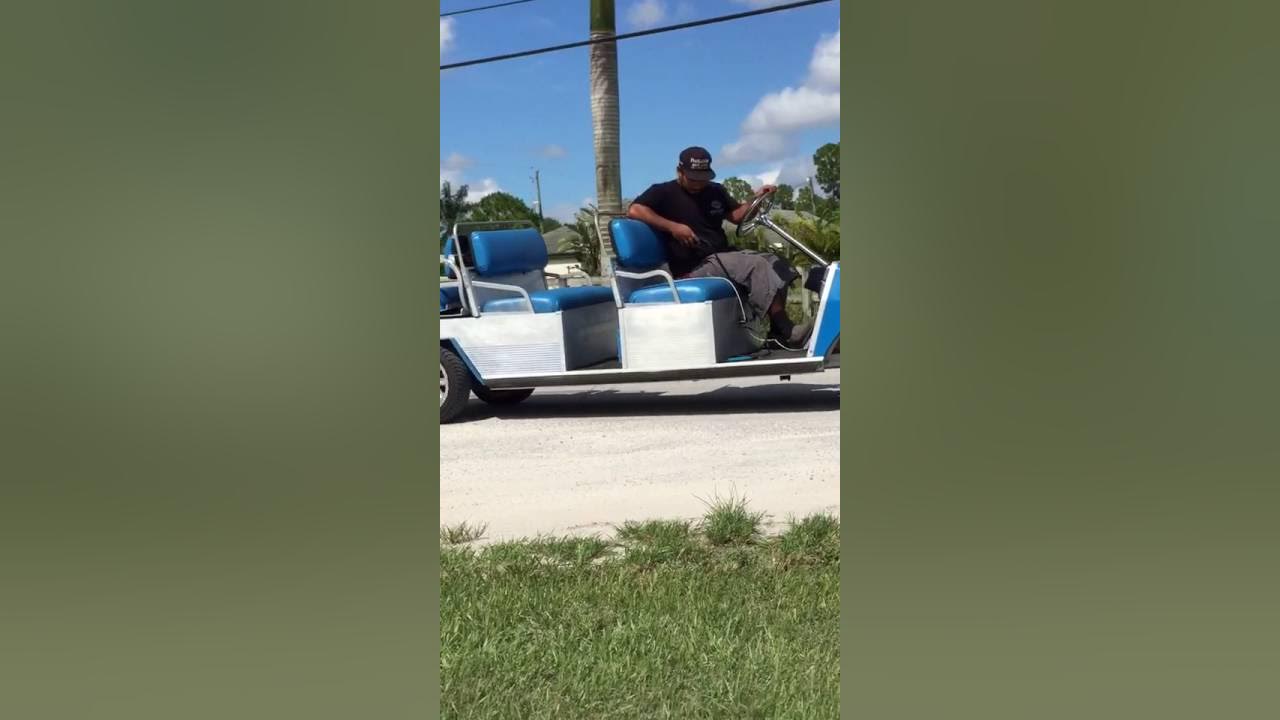 Golf cart on airbags YouTube