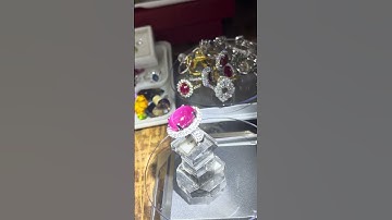 #trangsucvangbac #diamond nhẫn nữ đá chủ ruby sao lục yên gắn full kim cương thiên nhiên #jewelry