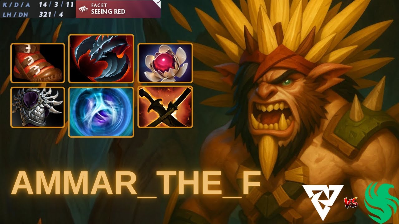 AMMAR_THE_F [BRISTLEBACK] | Hardlane Gameplay | Tundra VS Falcons | 7.39e