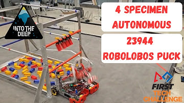 FTC Into the deep 4 specimen Autonomous