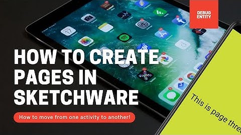 How to create pages in sketchware
