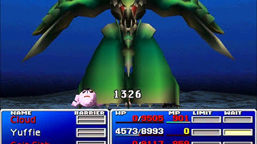 FF VII Emerald Weapon - No Materia No Items Solo Character No 7777 (SCNMNI) Part 3/4