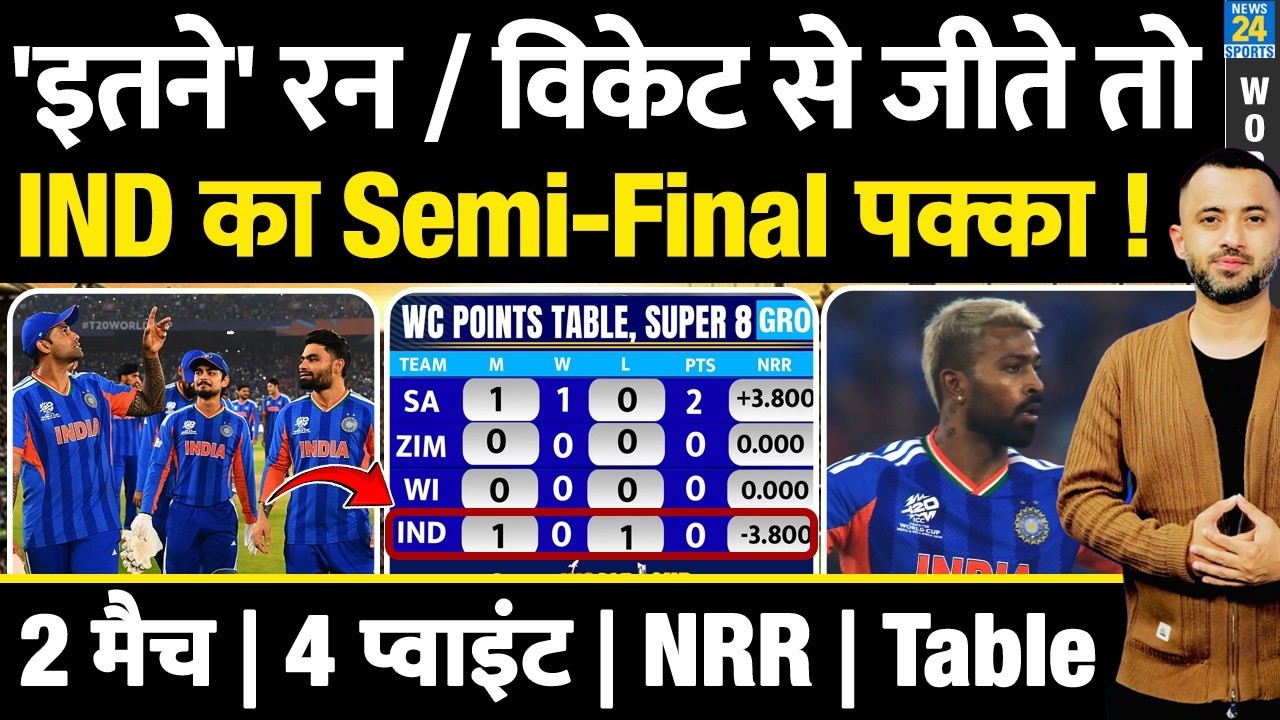 T20 WC : Semi Final में INDIA कैसे होगी Qualify ? Africa | Zim | Windies | Run Rate | Scenario