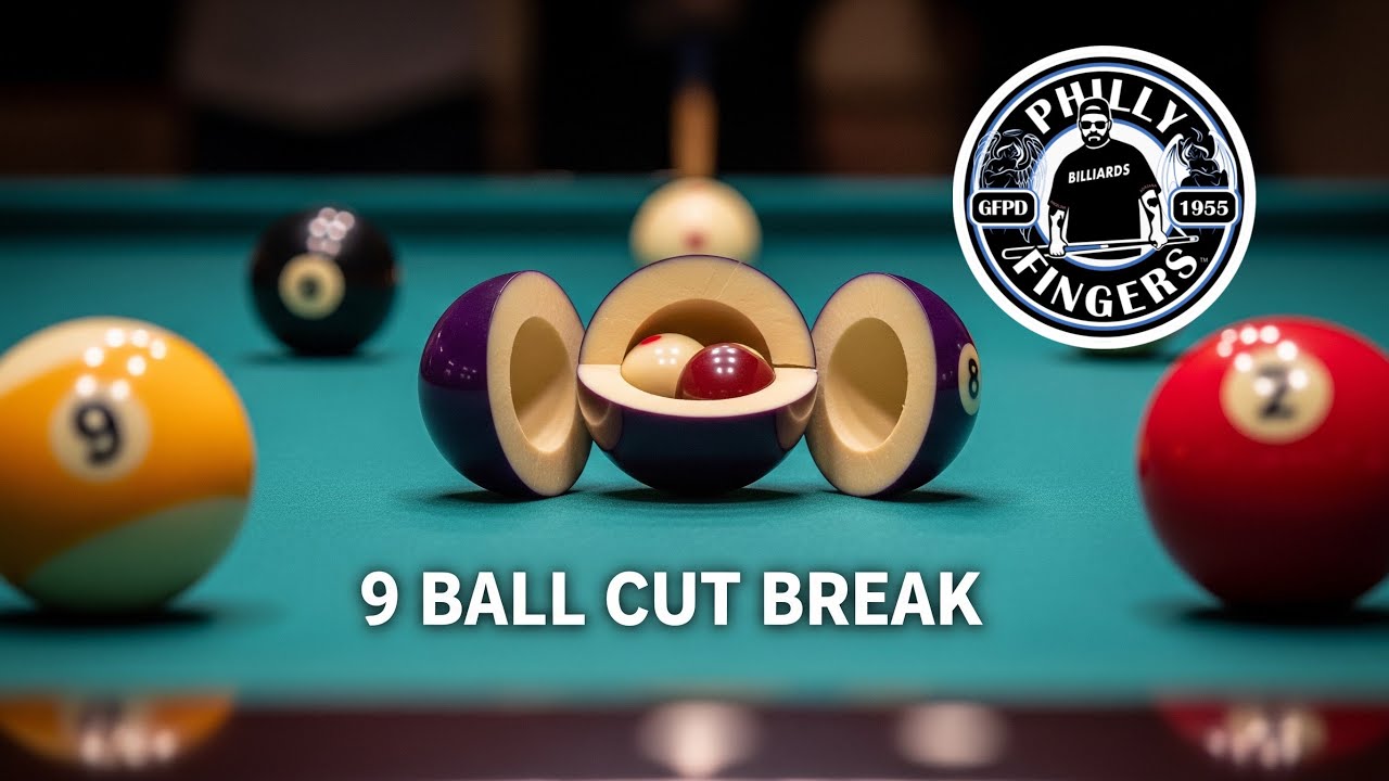 How to perform a Cut Break? 9 Ball examples. bca billiards howto YouTube