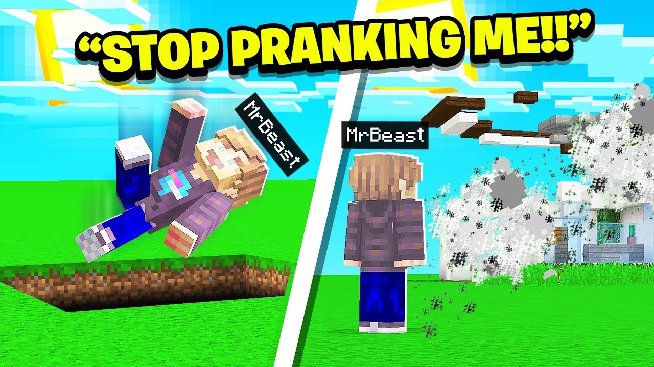 9 Ways to Prank MrBeast as a MOB in Minecraft!