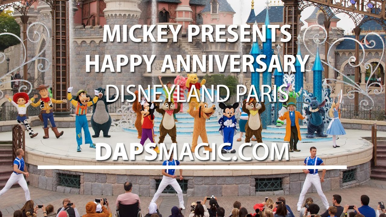 Mickey Presents "Happy Anniversary Disneyland Paris"