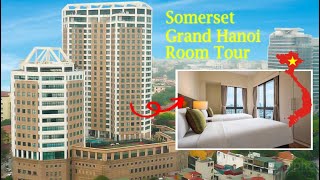 서머셋 그랜드 하노이: 디럭스 투베드룸 아파트 객실 투어 🇻🇳