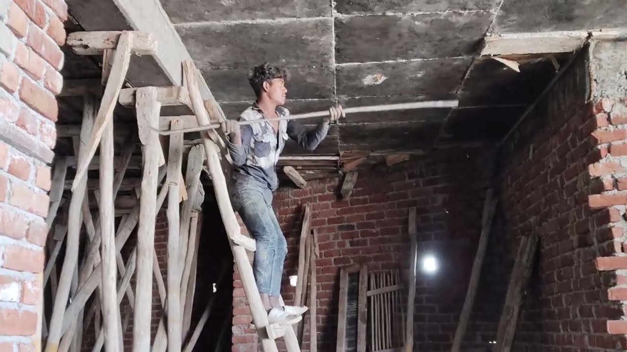 Chhat ki khulai kar rahe hai #construction #rcc viral#video