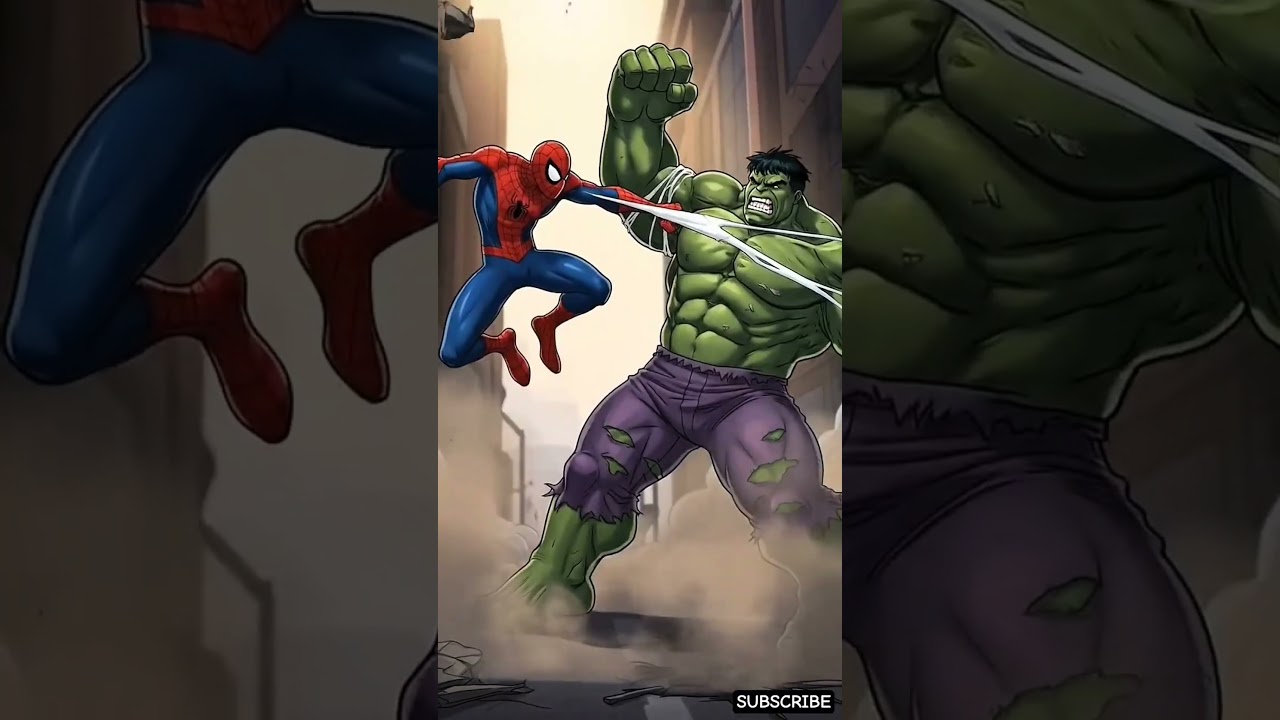 Hulk Aur Spiderman Kyu Ladne Lage Batao koi 😯