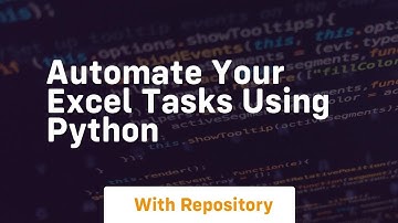 automate your excel tasks using python