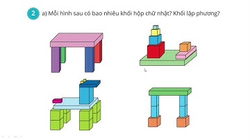 Toán lớp 1 mới - Bài: Khối hộp chữ nhật, khối lập phương|| Sách Cánh Diều