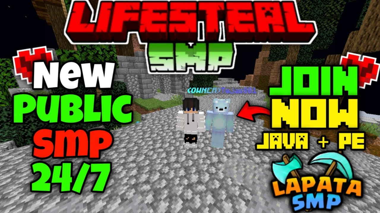 🥳 Join Best Lifesteal Public Smp Server For Minecraft 📌 | Java + PE ...
