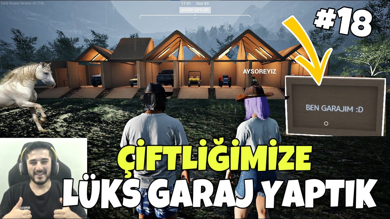 ÇİFTLİĞE BÜYÜK GARAJ YAPTIK AMA ÇATISI YAMUK OLDU! RANCH SIMILATOR (18.BÖLÜM)