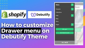 Drawer menu customization on Debutify theme || Shopify best theme || Debutify customization