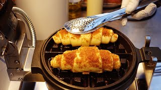 Croffle，Croissant Waffle -Myeong Seoul -Korean street food