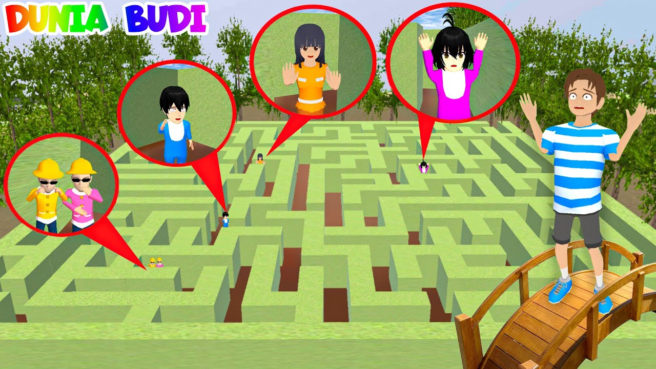 Yuta Mio Main Sembunyi-Sembunyian Di Labirin Paling Sulit | Baby Budi Nangis Hilang Tersesat